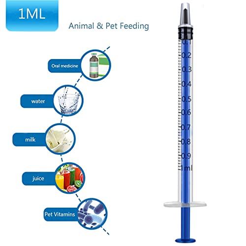 12 Pack 1Ml Plastic Syringe - Individually Sealed Syringe For Scientific Labs, Feeding Pets, Plant Hydroponic, Oil Or Glue Applicator (12 Pack) #TOP3