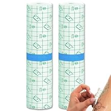 Tattoo Aftercare Bandage 6" x 2.2 Yard2 Rolls - Usiriy Waterproof Transparent Film Tattoo Bandage for Tattoo Initial Healing Tattoo Supply Wrap