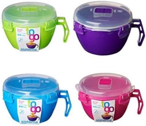 Sistema Tazón de fideos para microondas, 4 tazas, surtido