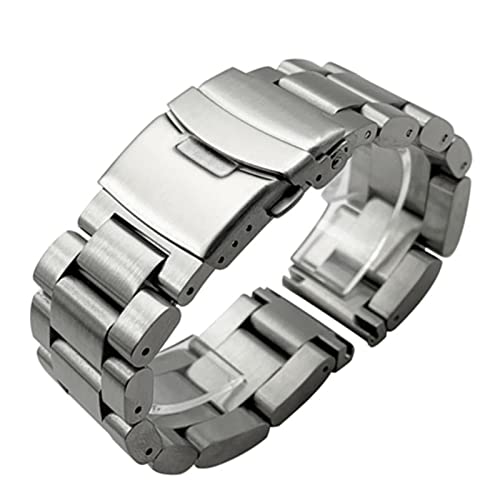 Bracelet de montre en acier inoxydable solide fini les casses