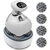 VIVIYA Electric Scalp Massager with LED Light and Vibration, Waterproof Portable Hair Scalp Massager
