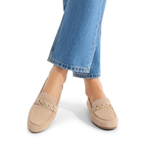 Image of DREAM PAIRS Loafers for Women Casual Comfortable Slip On Flat Lightweight Leisure Work Shoe Comfort Walking Shoes