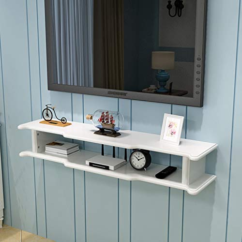 Wandregal aus massivem Holz WiFi-Router-Set Top-Box DVD-Player CD-Aufbewahrungsregal Wandmontiertes TV-Regal Schwimmendes Regal Multifunktionales