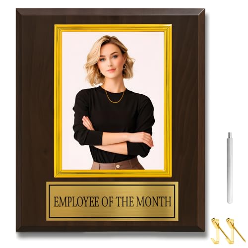 orchidcoa Employee of The Month Frame 8x10 in Walnut Finish Plaque