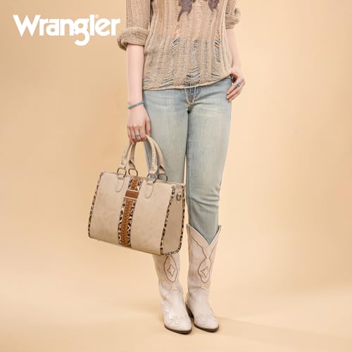 Image of Wrangler Women's Leopard Print Woven Shoulder Purse
