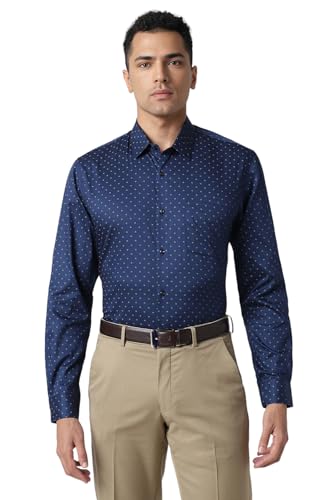 Image of Peter England Men's Cotton Print Slim Fit Shirt
