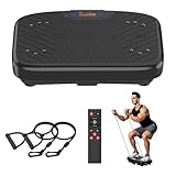 GDCOO Vibration Plate Exercise Machine, Vibrating for Lymphatic Drainage & Weight Loss, Adjustable Speed 1-200 with Remote Inside, Home Fitness Vibration Plate for Women/Men, Whole Body Workout Plate