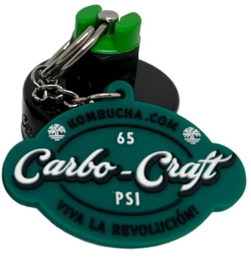 Kombucha.com Carbo-Caps: The Swingtop Slayer and Ultimate Carbonation System for Craft Beer & Kombucha Home Brewing. Viva La Revolución! (65 psi (High Carbonation), 1 Carbo-Cap + PRV)