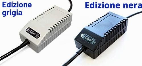 Alimentatore di rete C64 FDD Dual Modern EU – Alimentatore di ricambio C64 FDD doppio, spina UE (grigio)