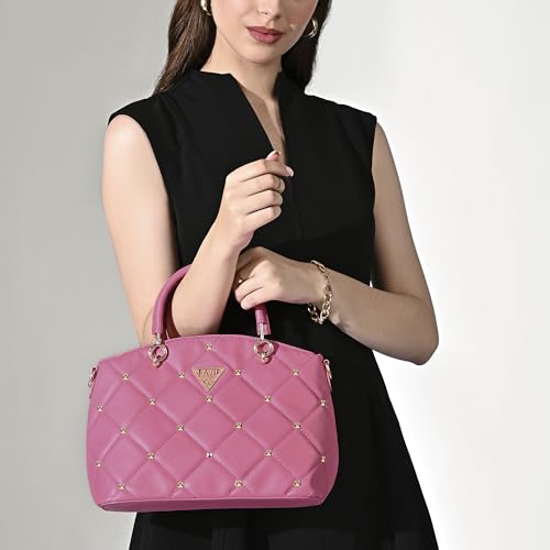 Image of Lavie Signature Women's Stud Lima Satchel Handbag | Satchel Bag for Work | Ladies purse | Stylish Shoulder Bag | Gift For Women