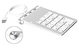Cateck Aluminum Finish USB Numeric Keypad with USB Hub Combo for iMac, MacBooks, PCs and Laptops