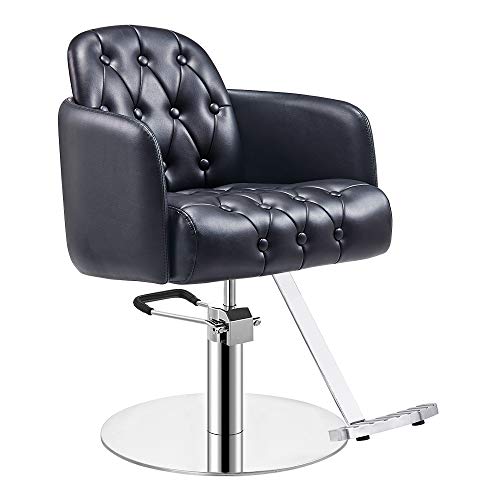 Beauty Salon Chair Hydraulic Salon Styling Chair – Yume Styling- Black #TOP16