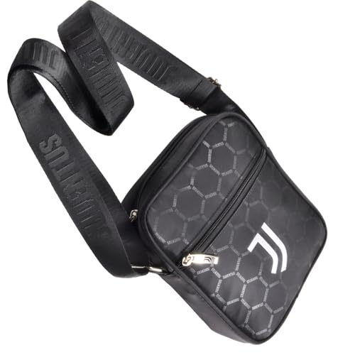 Tasche mit Juve-Logo bedruckt 50% NY 50% PVC Offizielles Produkt JUVENTUS 133414 Schwarz