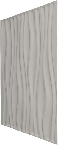 Miniatura 10 de Ekena Millwork 19 58 pulgadas de ancho x 19 58 pulgadas de alto Leandros EnduraWall Panel decorativo de pared 3D, niebla de perlas metálicas (cubre