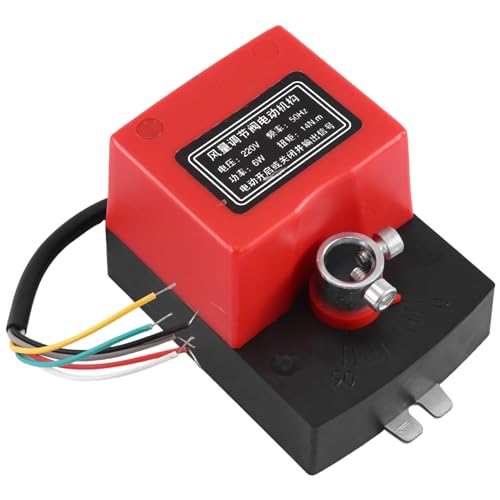 Quisiete VáLvula de AmortiguacióN de Aire Ac220V Conducto EléCtrico Actuador de Compuerta EléCtrica para VáLvulas de VentilacióN con RetroalimentacióN de SeñAl