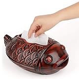 ◆ Il piccolo e squisito coperchio della scatola a forma di pesce può essere aperto, e ricostituire il tessuto facciale facilmente ..