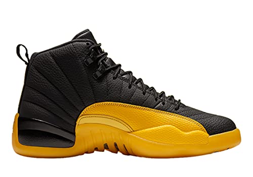 AIR JORDAN mens Men's Jordan Retro 12 "University Gold" Black/University Gold-black3