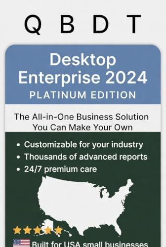 QB - Enterprise Solutions 2024 Platinum | 1 User | Lifetime Version | No Subscription | Only for PC not for Mac | Message Delivery (4 hrs) | No DVD | 100% Money Back Guarantee - 1