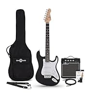 IDEAL FOR BEGINNERS: The Electric Guitar with 10W Guitar Amp & Accessories by Gear4music is perfect for novice guitarists aiming to start their musical journey. QUALITY CONSTRUCTION: Smooth maple neck for comfortable playability, lightweight paulowni...