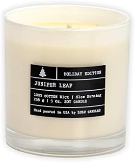 Lulu Candles | Holiday Edition - Juniper Leaf | Luxury Scented Soy Jar