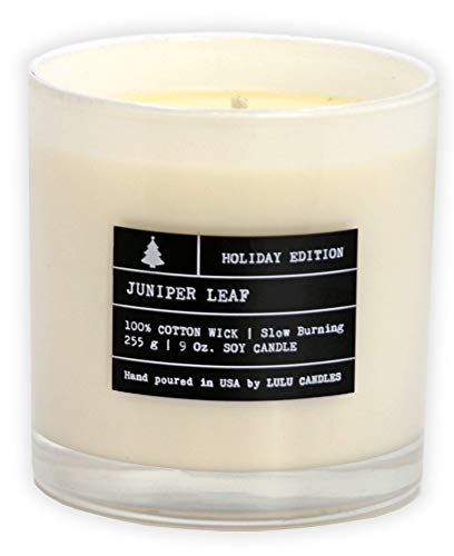Lulu Candles | Holiday Edition - Juniper Leaf | Luxury Scented Soy Jar