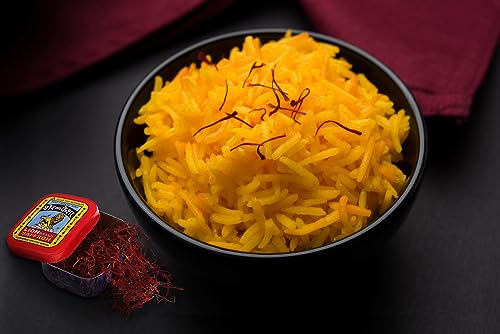 Image of LION BRAND SAFFRON, Original Kashmir Lacha Saffron /Kesar /Keshar (Value Pack of 4 (4 X 1gm = 4grams))
