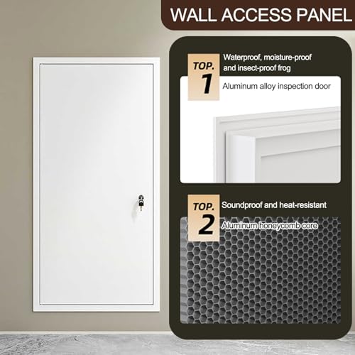 Panel decorativo gris de aluminio resistente para inspección de techos 4