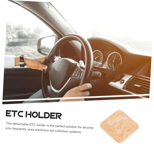 Unomor Etc Bracket Detachable Holder Easy to Install Car Adhesive Bracket for Automotive Electronic Toll Collection Systems Compatible Vehicles and Design