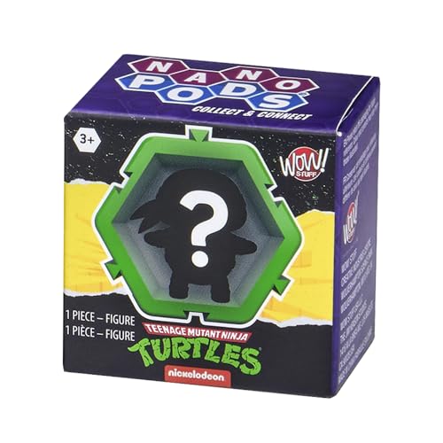 Wow Stuff Collectible Nano Pods Inspired by TMNT Teenage Mutant Ninja Turtles - Collect and Connect - Includes 1 Surprise Character