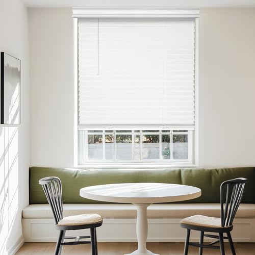 Chicology 2-Inch Faux Wood Cordless Blinds, Blackout Window...