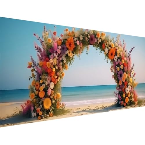 5D Plage Fleur Diamond Painting Enfant et Adulte | Bricolage Paysage R-8