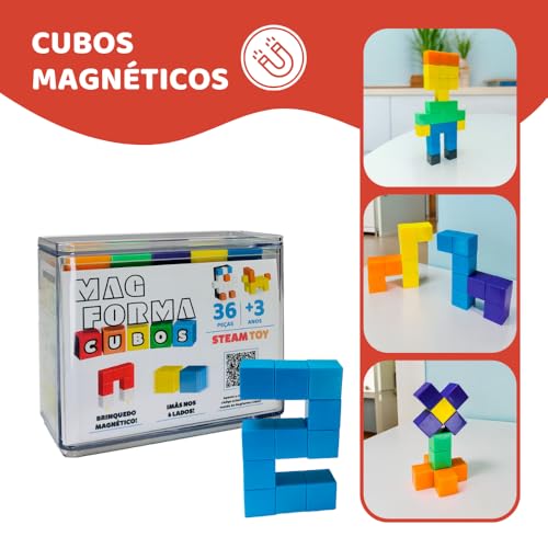 Magforma Cubos 36 peças cubos magneticos brinquedo magnetico
