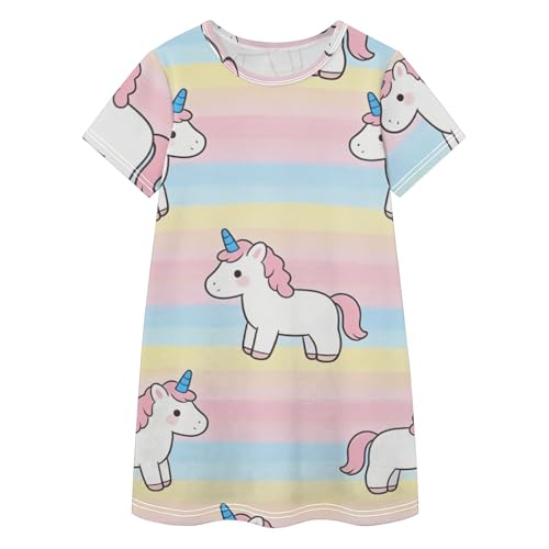 Vestidos de unicornios para niñas fáciles de lavar y cómodos para el colegio