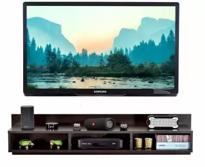Home wood Brown TV Entertainment Unit/Wall Set Top Box Stand Shelf Home wood Brown TV Entertainment Unit/Wall Set Top Box Stand Shelf