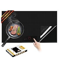 Cook's Aid Protezione Piano Induzione 78x52cm, Resistente al Calore a 300 °C (572 ° F) | Compatibile con Power Boost | Antiscivolo Tappetino Protettivo Per Copri Piano Cottura a Induzione