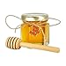 2 oz Honey Wedding, Party, Event Favors with 3" wood honey dipper and metal bee charm (Small Glass Jar with no label perfect for DIY Bride, Event Planning, Corporate Gifts) (20 Pack)