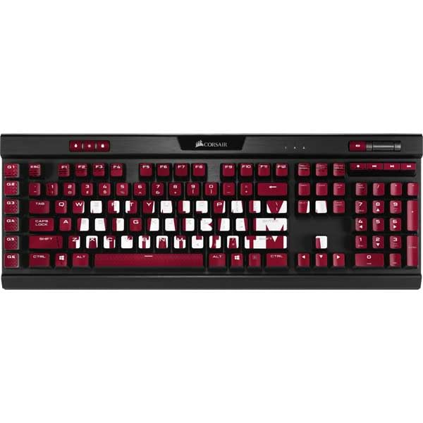 Skin para teclado K95 RGB Platinum Skinit color Maroon miniatura 1