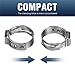 100PCS Stainless Steel 304 Single Ear Pipe Clamps,6.5-21mm Sizes for Plumbing Automotive Industrial Hose Repair,10.8,13.3mm 100pcs
