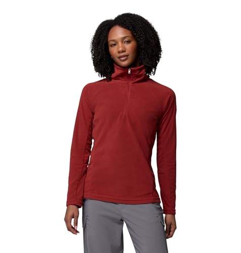 Columbia Glacial 4 1/2 Zip Forro polar Mujer suave antirozaduras para pieles sensibles