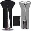 EULIFE PRO Patio Heater Cover with Zipper, 89.7" H x 41.7" D x 27" B Outdoor Stand Round Heater Cover, 210D Weatherproof Oxford Fabric, Wide-use for Multiple Heater Models, Black