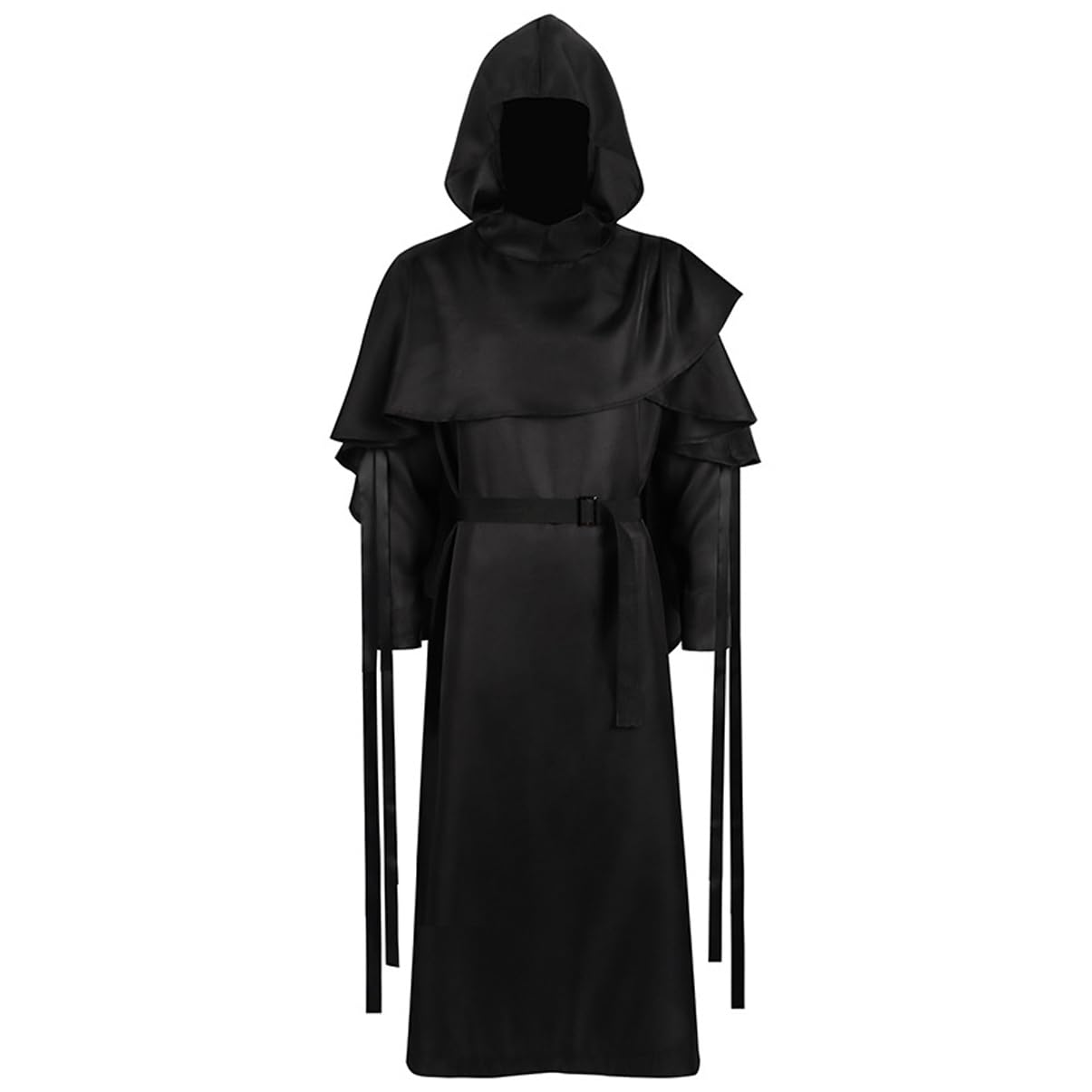 LANGWEI Disfraz De Diablo De La Parca De Halloween, Traje De Monje Medieval, Traje De Sacerdote
