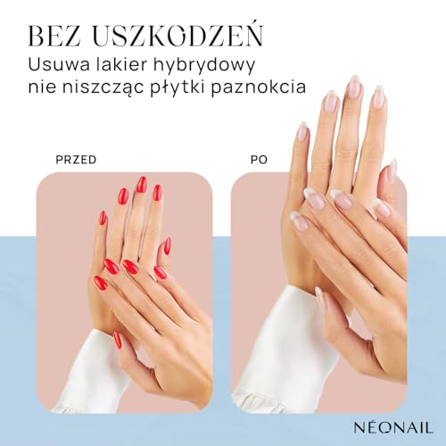 NÉONAIL Aceton Kosmetyczny - Acetone UV GEL Polish Remover - Zmywacz do Paznokci - Płyn do Usuwania Lakierów Hybrydowych - 500 ml