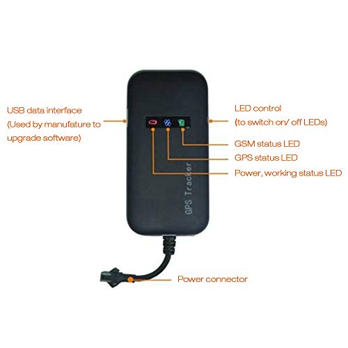 Honeytecs Rastreador GPS para Vehcile GT02A Rastreador em tempo real Dispositivo anti-roubo Localiza