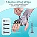 Radial Nerve Palsy Splint Brace for Wrist drop, 5 Fingers Extension, Stroke Patient Recovery, Finger Limp, Crutch Palsy, MCP Arthroplasty, for both Left and Right Hand - Gray