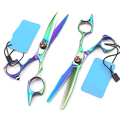 Ensemble de coiffure de salon avec ciseaux plats pour couper la frange