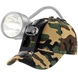 GearOZ Hunting Hat with Bracket, Hunter Cap for Headlamp Hunting Light for Coon Coyote Hog Turkey Duck Hunting Camo