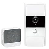 QUALITÄT: Hochwertige Türklingel mit Kamera - langlebiger AKKU - WIFI WLAN CAM - Innenklingel Hörsignal auch ohne Smartphone