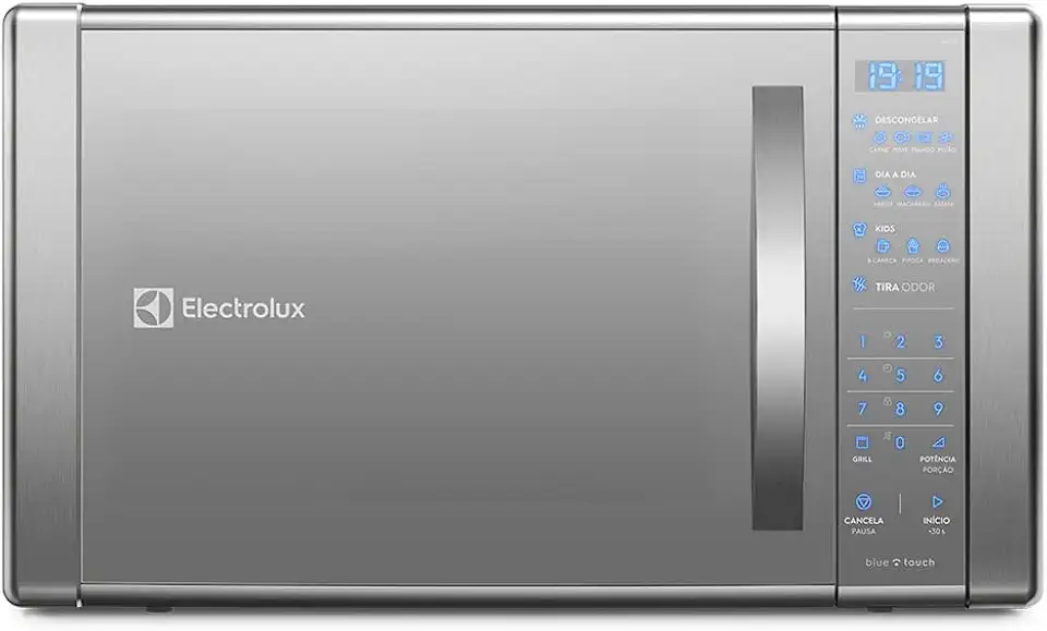 Micro-ondas Electrolux 31L cor Inox Espelhado com Função Grill e Painel Blue Touch (ME41X) - 220V