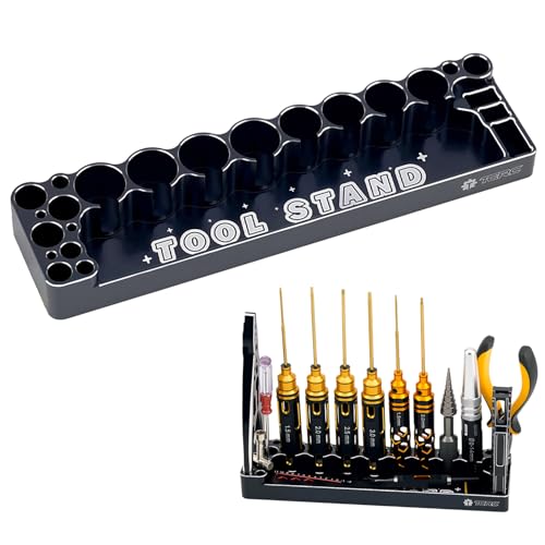 TCRC Aluminum Pro Tool Stand RC Screwdriver Holder for RC Car Truck Quadcopters Boat Repair