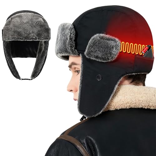 Bonnet chauffant pour ski et randonnée à protection oreilles